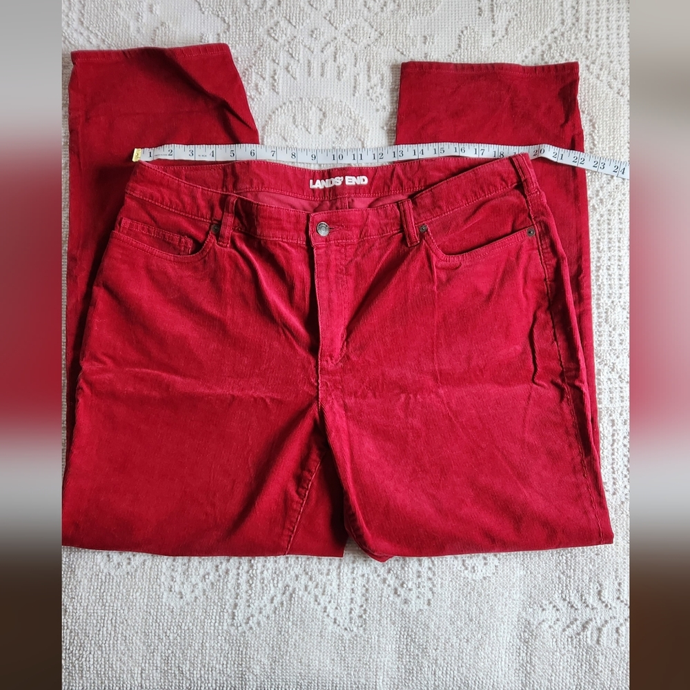 Size 18 Land's End Red Cords, excellent condition